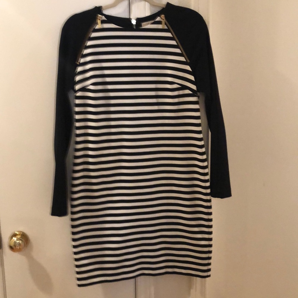 Striped knit MK dress